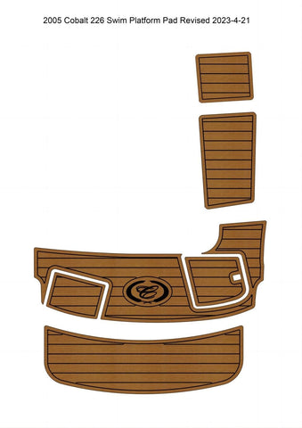 Darrahopens Outdoor Recreation > Boating > Boating Accessories 2005 Cobalt 226 Swim Platform Step Pad Boat EVA Foam Faux Teak Deck Floor Mat SeaDek MarineMat Gatorstep Style Self Adhesive