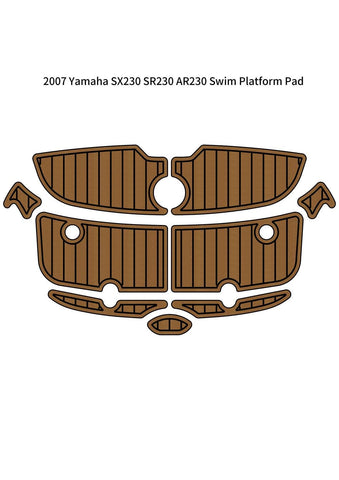Darrahopens Outdoor Recreation > Boating > Boating Accessories 2007 Yamaha SX230 SR230 AR230 Swim Platform Pad Boat EVA Foam Teak Floor Mat SeaDek MarineMat Gatorstep Style Self Adhesive