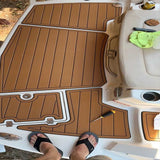 Darrahopens Outdoor Recreation > Boating > Boating Accessories 2008-2012 Chaparral 244 Sunesta Swim Platform Boat EVA Foam Teak Deck Floor Pad SeaDek MarineMat Gatorstep Style Self Adhesive
