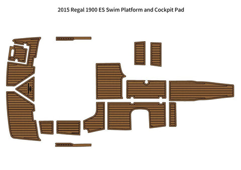 Darrahopens Outdoor Recreation > Boating > Boating Accessories 2015 Regal 1900 ES Swim Platform Cockpit Boat EVA Faux Foam Teak Deck Floor Pad SeaDek MarineMat Gatorstep Style Self Adhesive