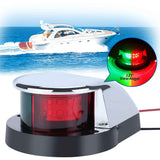 Darrahopens Outdoor Recreation > Boating > Boating Accessories 2pcs LED Boat Navigation Light Red and Green LED Marine Navigation Light Boat Bow Light for Pontoon and Small Boat (Silver)