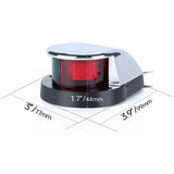 Darrahopens Outdoor Recreation > Boating > Boating Accessories 2pcs LED Boat Navigation Light Red and Green LED Marine Navigation Light Boat Bow Light for Pontoon and Small Boat (Silver)