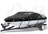Darrahopens Outdoor Recreation > Boating > Boating Accessories 600D Heavy Duty Waterproof Boat Cover, Silver, 11-13FT, 450*215cm In Australia - Darrahopens