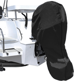600D Oxford Cloth Outboard Motor Cover, Waterproof UV Resistant Boat Engine Protective Cover for Yacht Fishing Boat（15-20HP）