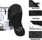 Darrahopens Outdoor Recreation > Boating > Boating Accessories 600D Oxford Cloth Outboard Motor Cover, Waterproof UV Resistant Boat Engine Protective Cover for Yacht Fishing Boat（30-60HP）