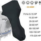 Darrahopens Outdoor Recreation > Boating > Boating Accessories 600D Oxford Cloth Outboard Motor Cover, Waterproof UV Resistant Boat Engine Protective Cover for Yacht Fishing Boat（6-15HP）