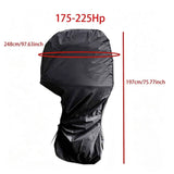 Darrahopens Outdoor Recreation > Boating > Boating Accessories 600D Oxford Outboard Motor Cover, 175-225HP Waterproof Engine Protector