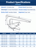 Darrahopens Outdoor Recreation > Boating > Boating Accessories Bruce Style Anchor with Mirror Polished Finish for Boat and Yacht Mooring in Various Marine Environments (10kg) In Australia - Darrahopens