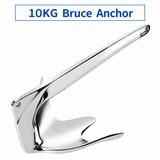 Darrahopens Outdoor Recreation > Boating > Boating Accessories Bruce Style Anchor with Mirror Polished Finish for Boat and Yacht Mooring in Various Marine Environments (10kg) In Australia - Darrahopens