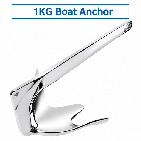 Darrahopens Outdoor Recreation > Boating > Boating Accessories Bruce Style Anchor with Mirror Polished Finish for Boat and Yacht Mooring in Various Marine Environments (1kg) In Australia - Darrahopens