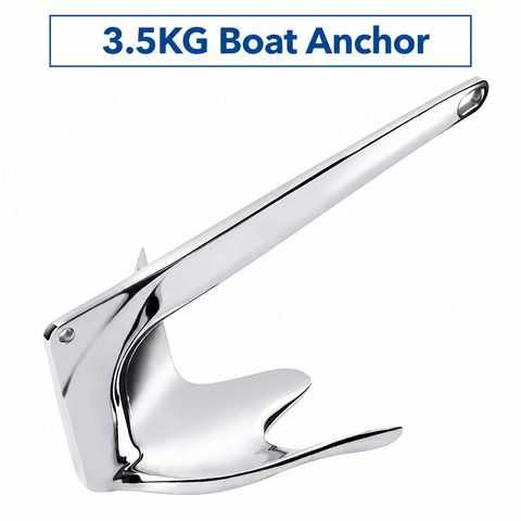 Darrahopens Outdoor Recreation > Boating > Boating Accessories Bruce Style Anchor with Mirror Polished Finish for Boat and Yacht Mooring in Various Marine Environments (3.5kg) In Australia - Darrahopens
