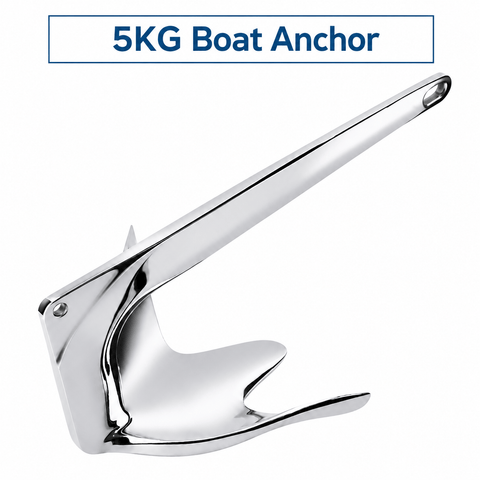 Darrahopens Outdoor Recreation > Boating > Boating Accessories Bruce Style Anchor with Mirror Polished Finish for Boat and Yacht Mooring in Various Marine Environments (5kg) In Australia - Darrahopens