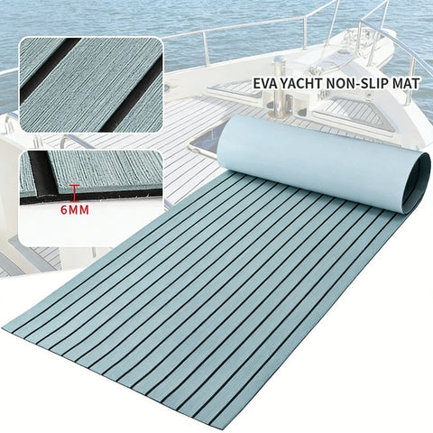 Darrahopens Outdoor Recreation > Boating > Boating Accessories EVA Foam Boat Flooring Mat Decking Sheet 240*45*0.6cm Light Grey
