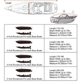Darrahopens Outdoor Recreation > Boating > Boating Accessories Outdoor V-shaped yacht with dust cover, sunscreen and rainproof boat cover, Teflon boat body protection cover In Australia - Darrahopens