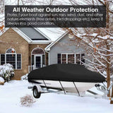 Outdoor V-shaped yacht with dust cover, sunscreen and rainproof boat cover, Teflon boat body protection cover In Australia - Darrahopens