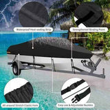 Outdoor V-shaped yacht with dust cover, sunscreen and rainproof boat cover, Teflon boat body protection cover In Australia - Darrahopens