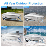 Darrahopens Outdoor Recreation > Boating > Boating Accessories Outdoor V Yacht Dust Cover Waterproof Sun Protection Boat Hull Cover Rain Shield