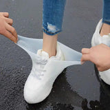 Darrahopens Outdoor Recreation > Boating > Boating Accessories Overshoes - 1 Pair - Waterproof Silicone Overshoes - Reusable, Non-slip, Suitable for Outdoor Activities (White - Size L)