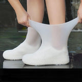 Darrahopens Outdoor Recreation > Boating > Boating Accessories Overshoes - 1 Pair - Waterproof Silicone Overshoes - Reusable, Non-slip, Suitable for Outdoor Activities (White - Size L)