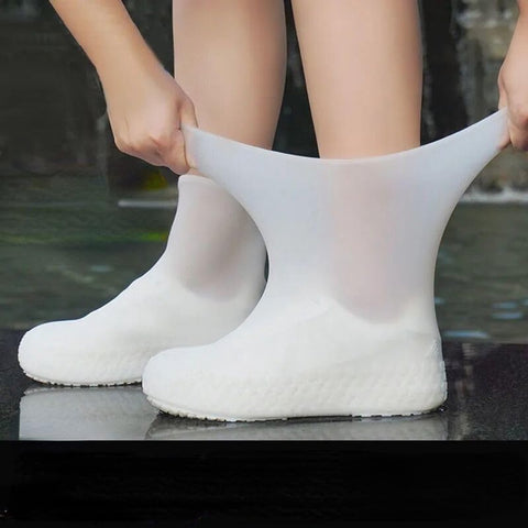 Darrahopens Outdoor Recreation > Boating > Boating Accessories Overshoes - 1 Pair - Waterproof Silicone Overshoes - Reusable, Non-slip, Suitable for Outdoor Activities (White - Size L)