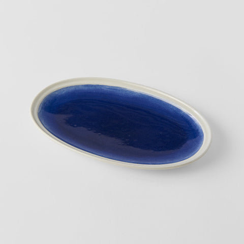 Darrahopens Outdoor Recreation > Boating > Boating Accessories Plate Oval 22cm Ocean Blue Glaze