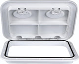Darrahopens Outdoor Recreation > Boating > Boating Accessories Rectangular Marine Deck Access Hatch with Lid, Boat Storage Inspection Hatch for Yachts, Kayaks and Compartments, White, 44 x 31.5 cm In Australia - Darrahopens