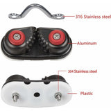 Darrahopens Outdoor Recreation > Boating > Boating Accessories ROpe Cleats, Ball Bearing Quick Entry Cam Cleats For Line Sizes Up To 5/8 Inch, Dinghy Accessories