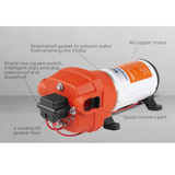 Darrahopens Outdoor Recreation > Boating > Boating Accessories SEAFLO 12V Water Pump Pressure Diaphragm Self Priming Pump 4.5Gallons Per Min 17LPM 40PSI Water Booster for Caravan Motorhome Camper Trailer Boat Yacht