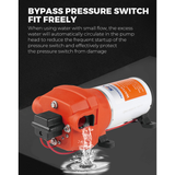 Darrahopens Outdoor Recreation > Boating > Boating Accessories SEAFLO 12V Water Pump Pressure Diaphragm Self Priming Pump 4.5Gallons Per Min 17LPM 40PSI Water Booster for Caravan Motorhome Camper Trailer Boat Yacht