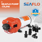 Darrahopens Outdoor Recreation > Boating > Boating Accessories SEAFLO 12V Water Pump Pressure Diaphragm Self Priming Pump 4.5Gallons Per Min 17LPM 40PSI Water Booster for Caravan Motorhome Camper Trailer Boat Yacht