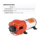Darrahopens Outdoor Recreation > Boating > Boating Accessories SEAFLO 12V Water Pump Pressure Diaphragm Self Priming Pump 4.5Gallons Per Min 17LPM 40PSI Water Booster for Caravan Motorhome Camper Trailer Boat Yacht