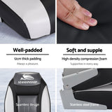 Darrahopens Outdoor Recreation > Boating > Boating Accessories Seamanship 2X Folding Boat Seats with 2X Adjustable Pedestals 34–46cm Marine Seat Swivel High Back 12cm Padding Black