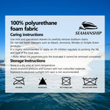 Darrahopens Outdoor Recreation > Boating > Boating Accessories Seamanship 2X Folding Boat Seats with 2X Adjustable Pedestals 55–75cm Marine Seat Swivel High Back 12cm Padding Black
