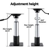 Darrahopens Outdoor Recreation > Boating > Boating Accessories Seamanship Boat Seat Pedestal 34-46cm Adjustable Gas Lift 360 Degrees Swivel