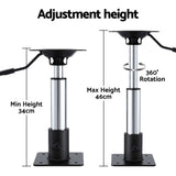 Darrahopens Outdoor Recreation > Boating > Boating Accessories Seamanship Boat Seat Pedestal 34–46cm Adjustable Gas Lift 360 Degrees Swivel 2 Pack