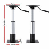 Darrahopens Outdoor Recreation > Boating > Boating Accessories Seamanship Boat Seat Pedestal 34–46cm Adjustable Gas Lift 360 Degrees Swivel 2 Pack
