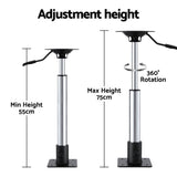 Darrahopens Outdoor Recreation > Boating > Boating Accessories Seamanship Boat Seat Pedestal 55-75cm Adjustable Gas Lift 360 Degrees Swivel