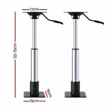 Darrahopens Outdoor Recreation > Boating > Boating Accessories Seamanship Boat Seat Pedestal 55–75cm Adjustable Gas Lift 360 Degrees Swivel 2 Pack