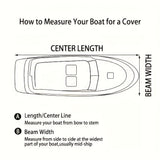 Darrahopens Outdoor Recreation > Boating > Boating Accessories Trailerable Boat Cover – Heavy Duty Waterproof Tarp with Storage Bag, Designed for V-Hull, Fish & Ski, Runabout, Bass & Fishing Boats,11-13FTSilver