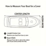 Darrahopens Outdoor Recreation > Boating > Boating Accessories Trailerable Boat Cover – Heavy Duty Waterproof Tarp with Storage Bag, Designed for V-Hull, Fish & Ski, Runabout, Bass & Fishing Boats,17-20FTBlack
