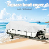 Darrahopens Outdoor Recreation > Boating > Boating Accessories Trailerable Boat Cover – Heavy Duty Waterproof Tarp with Storage Bag, Designed for V-Hull, Fish & Ski, Runabout, Bass & Fishing Boats,20-22FTBlack