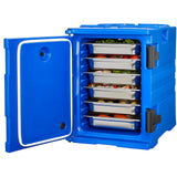 Darrahopens Outdoor Recreation > Boating > Boating Accessories VEVOR Insulated Food Pan Carrier, 90L Hot Box for Catering, Food Box Carrier with Double Buckles, Front Loading Food Warmer with Handles, Stackable End Loader for Restaurant, Canteen