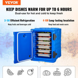 Darrahopens Outdoor Recreation > Boating > Boating Accessories VEVOR Insulated Food Pan Carrier, 90L Hot Box for Catering, Food Box Carrier with Double Buckles, Front Loading Food Warmer with Handles, Stackable End Loader for Restaurant, Canteen