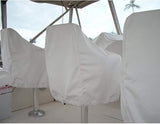 Darrahopens Outdoor Recreation > Boating > Boating Accessories Waterproof Outdoor Pedestal Pontoon Boat Captain Bench Chair Covers 2-Pack Oxford Fabric