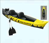 Darrahopens Outdoor Recreation > Boating > Canoes & Kayaks Advanced Elements Inflatable Kayak: 1/2 Person Recreational Convertible (Yellow) – Tandem/Solo Paddling with Durable PVC Hull