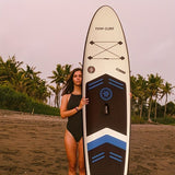 Darrahopens Outdoor Recreation > Boating > Canoes & Kayaks Inflatable vertical paddle set for water sports and surfing-including air pump, paddle, rope, backpack, fin box and maintenance tools.