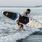 Darrahopens Outdoor Recreation > Boating > Canoes & Kayaks Inflatable vertical paddle set for water sports and surfing-including air pump, paddle, rope, backpack, fin box and maintenance tools.