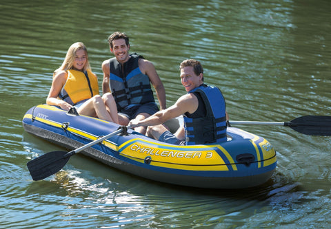Darrahopens Outdoor Recreation > Boating > Canoes & Kayaks Intex Challenger 3 Boat Set 68370