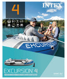 Darrahopens Outdoor Recreation > Boating > Canoes & Kayaks Intex Excursion 4 Boat Set 68324