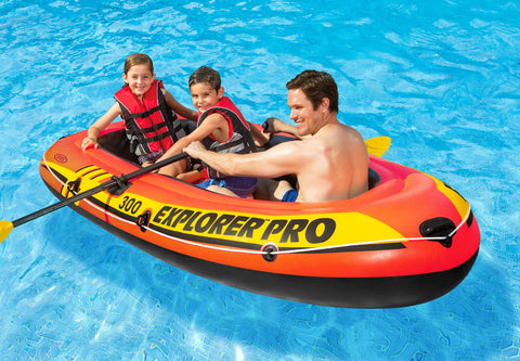 Darrahopens Outdoor Recreation > Boating > Canoes & Kayaks Intex Explorer Pro 300 - Inflatable Boat Sest 58358